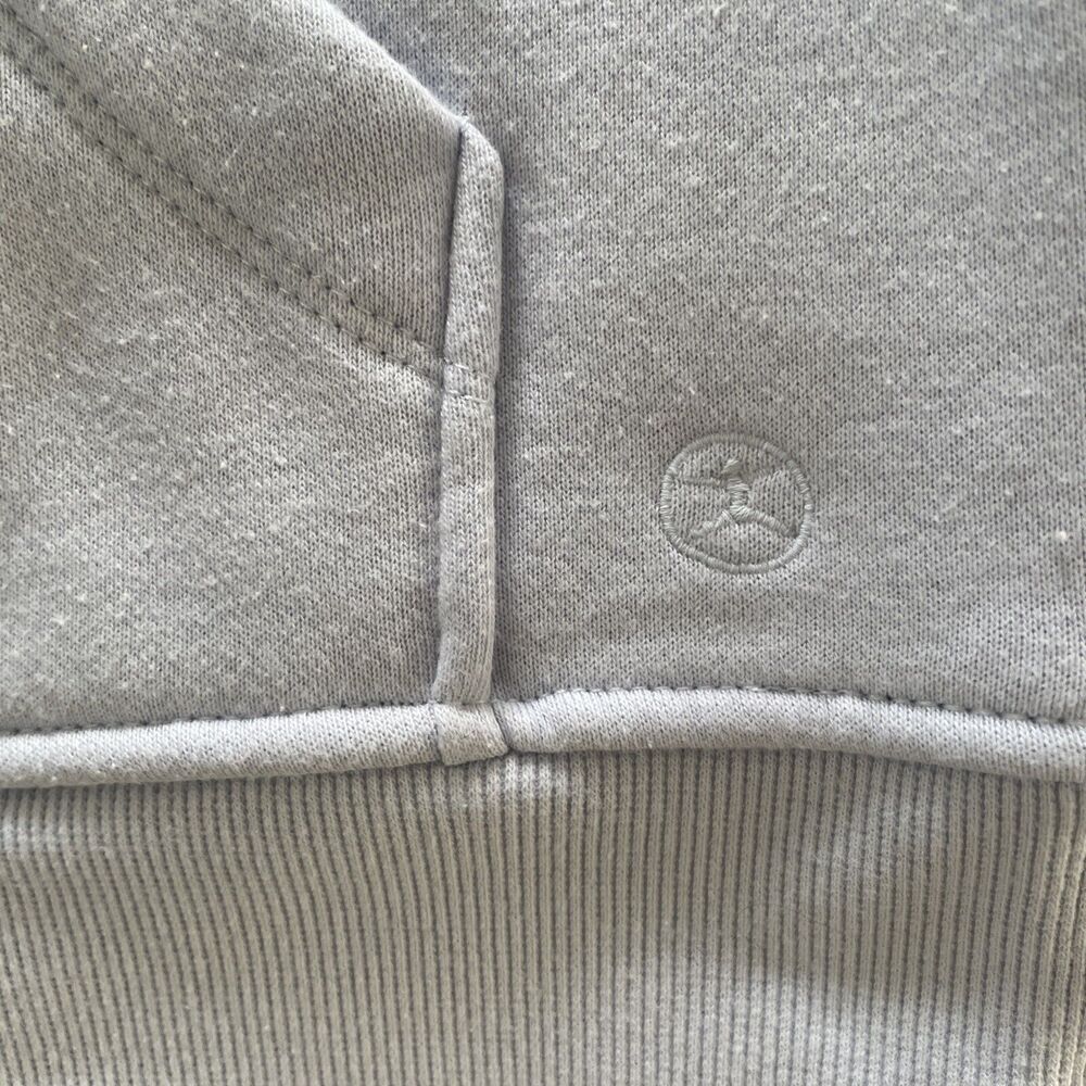 Danskin Mixed Rib Half Zip Jacket LARGE Women's Pullover Halogen Baby Blue - Picture 7 of 10